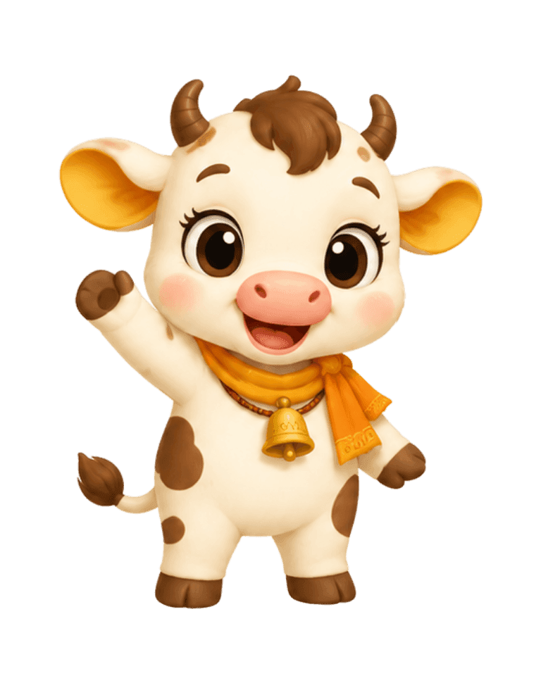 Gauri, the learner's baby-cow companion